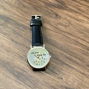 Stainless steel back watches in Genuine leather